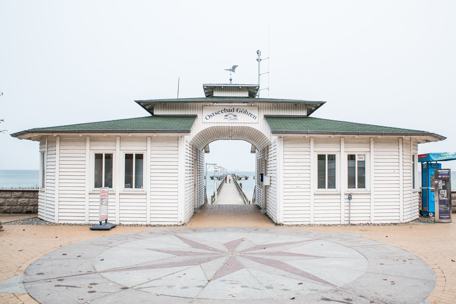 Blick auf die Seebrücke in Göhren Blick auf die Seebrücke in Göhren